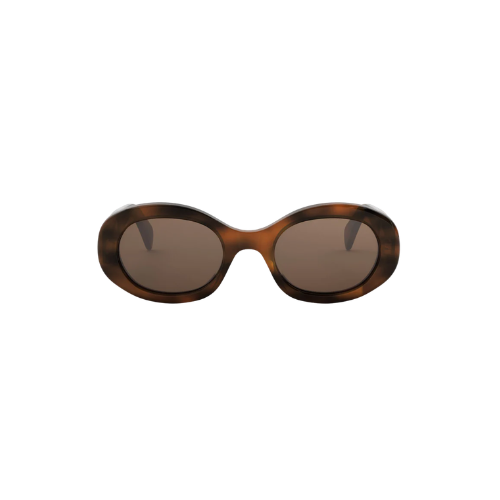 Celine - Triomphe Oval Havana Brown Frame